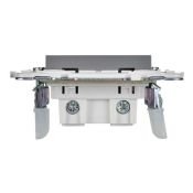 Штепсельная розетка встраиваемая IEK SKANDY 10А SK-R13-10-K03 SK-R01Gr без з/к с з/ш серый