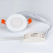 Встраиваемый светильник-панель   4W Белый дневной  020103  DL-85M-4W 220V IP40 круглый белый
