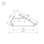 алюминиевый профиль KLUS KLUS-P45.30-2000 ANOD 025469