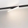 Трековый светильник  20W Белый теплый LGD-TUBE-TURN-4TR-L600 180deg на шинопровод черный 036298(1)
