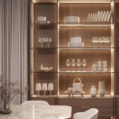 алюминиевый профиль с экраном SL-MINI-3-H10-F12-2000 CHAMPAGNE GOLD 058626