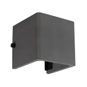 светильник  6W Белый теплый 051748 LGD-PERAN-WALL-S120x120 (WH, 0-80 deg) 220V IP65 накладной черный