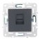 Розетка встраиваемая компьютерная IEK SKANDY SK-K10-1-K48 SK-K01T RJ45 кат.5E титан