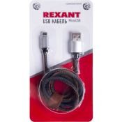 Кабель штекер USB A - штекер microUSB  1.0М 2.4А