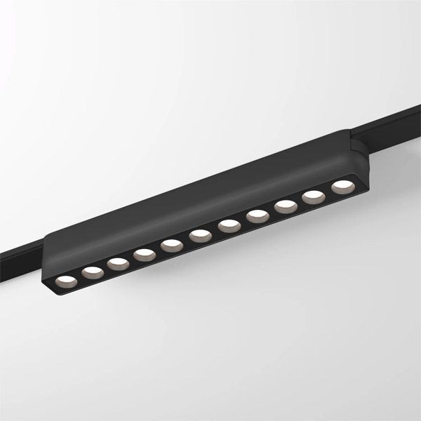 Трековый светильник  12W Белый дневной AIR GRILL DK5335-BK IP20 на магнитный шинопровод черный