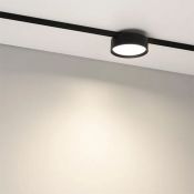 Магнитный трековый светильник 10W Белый дневной MAG-MICROCOSM-RONDO-R105 90deg 24V черный 051753