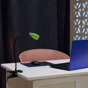 светильник настольный   4W UL-00010747 ULM-D501 4W-4000K GREEN на прищепке зеленый светильник настольный   4W UL-00010747 ULM-D501 4W-4000K GREEN на прищепке зеленый