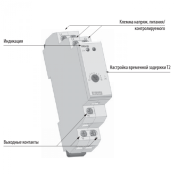 Реле напряжения и контроля фаз HRN-55 AC 3x400V  8595188137225