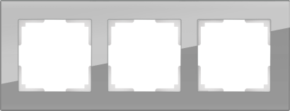 Рамка стеклянная 3 поста WERKEL Favorit WL01-Frame-03 / W0031115 серый
