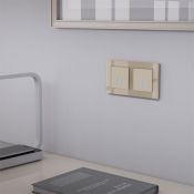 Выключатель встраиваемый одноклавишный с подсветкой сенсорный WERKEL W4510011 шампань