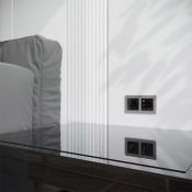 Накладка для розетки с USB  WERKEL W1179548 черный акрил