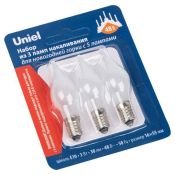 Лампа накал. для рождественских горок 48V 3W E10 IL-CW16-FR-03-E10-48V SET3 BLISTER для горки на 5 ламп (упаковка 3 шт)