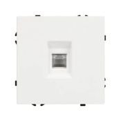 Розетка встраиваемая компьютерная RJ45 кат.6 Arlight 054304 SCT-NOBE-MPC1-SFPL-WH белый