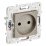 Штепсельная розетка встраиваемая IEK SKANDY 10А SK-R10-10-K37 SK-R02Sh без з/к без шторок шампань