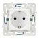 Штепсельная розетка встраиваемая IEK SKANDY 16А SK-R14-16-K01 SK-R04W с з/к без з/ш арктический белый
