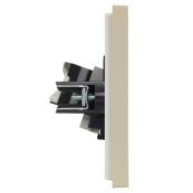 Розетка двойная RJ11+RJ45 IEK FORTE&PIANO кат.5E FP435 ваниль FP-KT20-O-1-K10