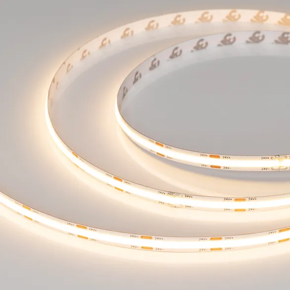 Светодиодная лента Белый теплый  CSP 24V 11.5W/m 544Led/метр  герм 031904(2) COB-NANO-X544 3000K IP65