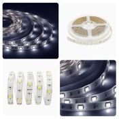 Светодиодная лента  Белый 5050 12V  7.2W/m 30Led/метр герм (силикон) 00-39 Стандарт IP65