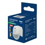 Датчик движения UL-00009210 USN-R20 2000W-180R WHITE (12м,10сек.-7мин,IP44) инфракрасный