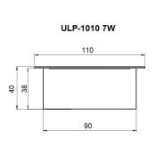 светильник  42W Белый дневной Грильято UL-00012447 ULP-1010 42W-4000К IP40 GRILYATO OPAL BLACK KIT06 квадратный встраиваемый черный (6шт)