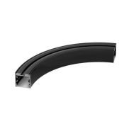 алюминиевый профиль SL-ARC-3535-D320-A90 (320мм, дуга 1 из 4)  BLACK радиусный 032676