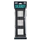 Рамка пластик 3 поста IEK SKANDY SK-M32-K53 SK-F03G графит