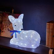 фигура светодиодная ЛЕЖАЩИЙ ОЛЕНЕНОК-1 11031 ULD-M2926-040/STA WHITE IP20 LYING FAWN-1