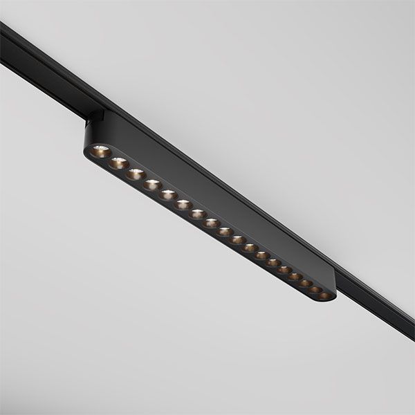 Трековый светильник 16W Белый теплый Точки / Points Radity TR082-1-18W3K-M-B на магнитный шинопровод черный
