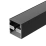 алюминиевый профиль SL-LINE-5050-DUAL-3000 ANOD BLACK 047487