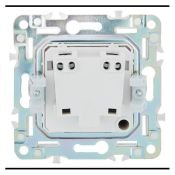 Штепсельная розетка встраиваемая IEK SKANDY 10А SK-R10-10-K53 SK-R02G без з/к без шторок графит