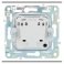 Штепсельная розетка встраиваемая IEK SKANDY 10А SK-R10-10-K53 SK-R02G без з/к без шторок графит