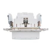 Штепсельная розетка встраиваемая IEK SKANDY 16А SK-R16-16-44-K01 SK-R11W с з/к без з/ш и крышкой арктический белый IP44