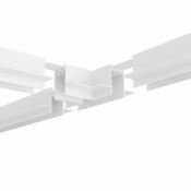 Соединитель для однофазного шинопровода SMART HIDE Т-образный TR2113-WH встраиваемый белый