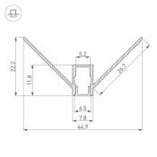 алюминиевый профиль ARH-DECORE-S6-EXT-2000 ANOD 034973