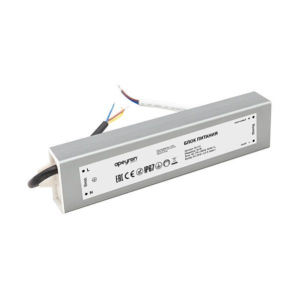 Блок питания (AC-DC) 24V  60W 03-112 Стандарт герм IP67 металл
