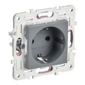 Штепсельная розетка встраиваемая IEK SKANDY 16А SK-R14-16-K03 SK-R04Gr с з/к без з/ш серый Штепсельная розетка встраиваемая IEK SKANDY 16А SK-R14-16-K03 SK-R04Gr с з/к без з/ш серый