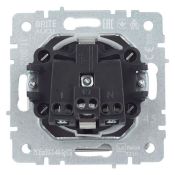 Штепсельная розетка встраиваемая IEK BRITE 16А BR-R16-16-44-K45 РСбш10-3-44-БрТБ с з/к и шторками с кышкой бронза IP44