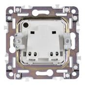 Штепсельная розетка встраиваемая IEK SKANDY 10А SK-R13-10-K10 SK-R01B без з/к с з/ш бежевый