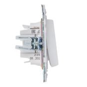 Выключатель встраиваемый трехклавишный IEK SKANDY SK-V30-0-10-K01 SK-V11W арктический белый