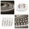 Светодиодная лента Белый теплый 3528 12V  9.6W/m 120Led/метр 00-32 8мм