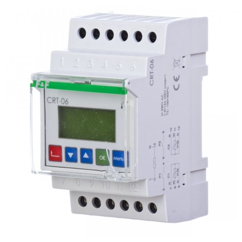 Регулятор температуры CRT-06 (без датчика) 230V цифровой многофункциональный ЕА07.001.011