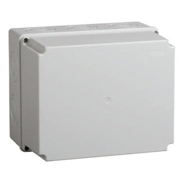 Коробка распаячная КМ41273 для открытой проводки 240х195х165мм IP44 5 вводов серая UKO10-240-195-165-K41-44 IEK