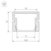 алюминиевый профиль KLUS PDS-SM-2000 044334