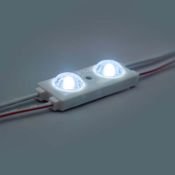 Светодиодный модуль герм. 2led Белый холодный 2835smd 12V линейный с линзой ELF-SOL+ 2 2835 CW
