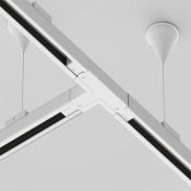 Коннектор Т-образный левый Trinity TRA005CT-31W-L белый