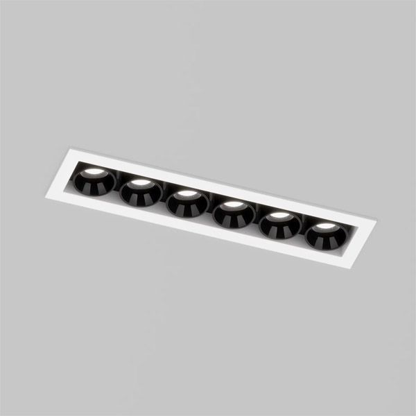 Встраиваемый светильник  10W Белый дневной DENKIRS SPACE DK2514-WB 220V IP20 прямоугольный белый/черный
