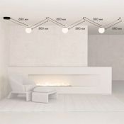 Готовый набор ременной трековой системы DENKIRS  45W Белый теплый Belty DK55SET24-01-BR подвесной коричневый