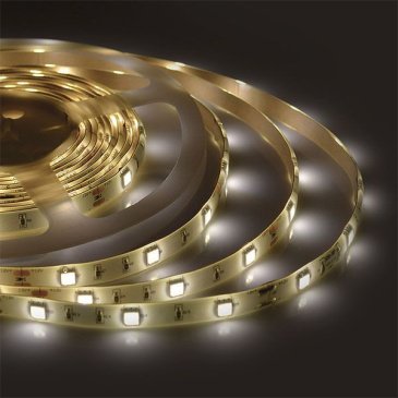 Светодиодная лента  Белый теплый 5050 12V  7.2W/m 30Led/метр герм (силикон) 00-40 Стандарт IP65