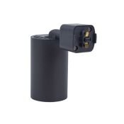 Трековый светильник однофазный под лампу GU10 UBL-Q324 BLACK на шинопровод черный UL-00012466 Volpe