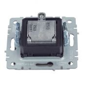Розетка встраиваемая комбинированная IEK BRITE BR-AF20-O-K46 РТВ/РСп12-БрС TV+SAT сталь